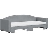  Dnevni krevet na razvlačenje svjetlosivi 80 x 200 cm od tkanine | shoptok.hr
