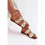 Boto Women's Slippers With Golden Rings White Jenoriela | shoptok.hr
