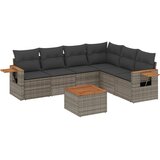  7-dijelni set vrtnih sofa sivi od poliratana | shoptok.hr