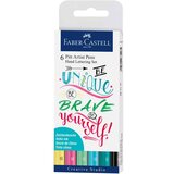Faber-Castell Flomastri Faber-Castell Lettering Unique, 6 kosov Cene