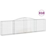  Lučne gabionske košare 10kom 400x30x100/120cm pocinčano željezo | shoptok.hr