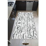 Conceptum Hypnose tepih Wookece222, 100x300 cm, belo-crni | ePonuda.com