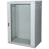  18U/19" rek orman nazidni Netiks W6418, staklena vrata sa bravom, dim. 600x450x900mm (ŠxDxV), prednje i zadnje šine 19", nosivost do 60kg | ePonuda.com