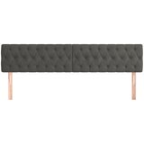  Uzglavlja tamnosiva 180x7x78/88 cm baršunasta | shoptok.hr