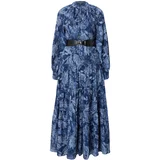 Karen Millen Obleka nočno modra / svetlo modra