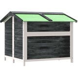  Kućica za pse siva 96 x 87 x 80 5 cm od masivne borovine | shoptok.hr