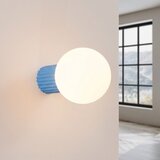 Sollux Svijetlo plava zidna lampa od opalnog stakla ø 12 cm Orbital – | shoptok.hr