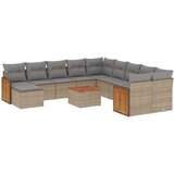  12-dijelni set vrtnih sofa od poliratana s jastucima bež | shoptok.hr