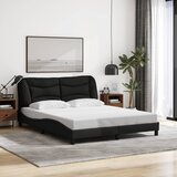 Okvir kreveta s LED-om bez madraca Hvar crni 160x200 cm od tkanine | Eponuda.ba