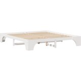  Krevetni okvir Bijela Masivno drvo 200 x 200 cm Minimalistički | shoptok.hr