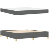  Krevetna konstrukcija Tamno siva 180 x 200 cm tkanina | shoptok.hr