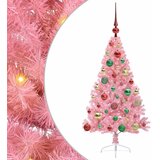  Umjetno predsvijetljeno božićno drvce Ružičasta 120 cm PVC | shoptok.hr
