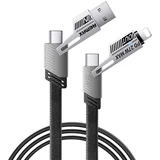 data kabl RC-C189 pd 65W, qc 3.0 usb lightning 27W, 2u1 1m