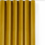 Filumi Gorčično rumena žametna zavesa za delno zatemnitev 200x300 cm Velto –