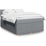 Maison Chic Box spring posteljni - Vzmetna postelja z vzmetnico svetlo siv 140x190 cm blago SL24186, (21890809) | Shoptok.si
