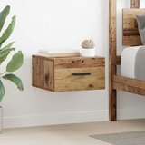 vidaXL Noćni ormar Zidne Staro drvo 35 x 35 x 20 cm Konstruirano drvo | shoptok.hr