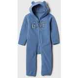 GAP Baby fleece jumpsuit with logo - Boys