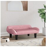 vidaXL Pasja postelja roza 70x40x24 cm žamet | Shoptok.si