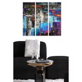Wallity MDF10942521 multicolor decorative mdf painting (3 pieces) Cene