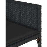  9-dijelni vrtni blagovaonski set s jastucima crni od poliratana | shoptok.hr