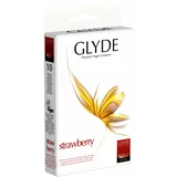 GLYDE Strawberry - Premium Vegan Condoms 10 pack