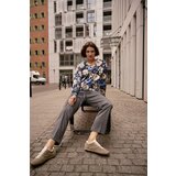 Marisse Black Floral V-Neck Sweatshirt | ePonuda.com