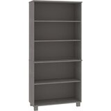 Maison Chic Visoka omara - Komoda - Predalnik HAMAR trdna borovina svetlo siva, (21719676) | Shoptok.si