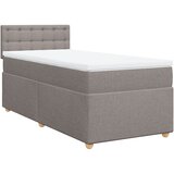  Krevet s oprugama i madracem smeđesivi 90x200 cm od tkanine | shoptok.hr