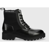 Calvin Klein Jeans Čizme Military Boot za žene, boja: crna, ravna potpetica
