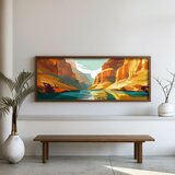 WALLXPERT FAH061-150 Multicolor Decorative Framed MDF Painting | Eponuda.com