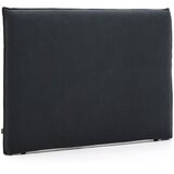 Kave Home Antracitno sivo oblazinjeno vzglavje 180x118 cm Jaira – Cene