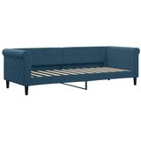  Dnevni krevet na razvlačenje plavi 80 x 200 cm baršunasti | shoptok.hr