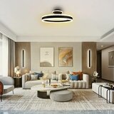  led prigušiva prislonjena plafonska lampa LED/86W/230V 3000-6500K crna + daljinski upravljač | Eponuda.com