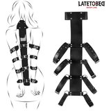 LATETOBED BDSM Line Behind Back Adjustable Harness Black Cene