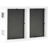 vidaXL Trodijelni okvir za fotografije bijeli 28x18 cm + 2x (13x18 cm) | shoptok.hr