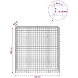  Gabion s žicom debljine 3,5 mm i mrežom 5x5 cm 100x30x100 cm | shoptok.hr