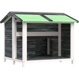  Kućica za pse siva 96 x 87 x 80 5 cm od masivne borovine | shoptok.hr