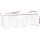  Vrtna kutija 175 x 50 x 55 cm od masivne tikovine | shoptok.hr