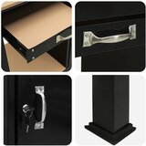  Radna klupa Crna 90 x 49 x 91 cm Projektirano drvo i metal | shoptok.hr
