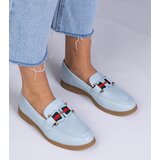 D/CEO marka niezdefiniowana Blue faux leather loafers with decoration Kalenda | shoptok.hr