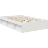  Konstrukcija postelje Bela 120 x 200 cm Masivno borovo les, (5000102795) | Shoptok.si