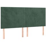  Box spring postelja z vzmetnico LED tem. zelena 200x200cm žamet, (20901032) | Shoptok.si
