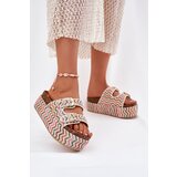Boto Women's Sandals On Chunky Platform With Weaving And Buckles Multicolor | Shoptok.si