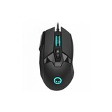 Lorgar stricter 579, gaming mouse, 9 programmable buttons, pixart PMW3336 sensor, dpi up to 12 000, 50 million clicks buttons lifespan, 2 switches, built-in display, 1.8m usb soft silicone cable, matt uv coating with glossy parts and rgb lights with 4 led flowing modes, size: 131*72*41mm, 0.127kg, black cene
