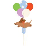 PARTY DECO topperji za totrice kuža , 9x17 cm, | Shoptok.si