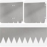  Ograda oko Travnjaka 10 pcs 103 x 25 cm Čelik Srebrna | shoptok.hr