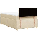  Krevet s oprugama i madracem krem 120 x 200 cm od tkanine | shoptok.hr