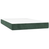 vidaXL Box spring postelja z vzmetnico temno zelena 120x200 | Shoptok.si