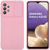 Cadorabo Ohišje, združljiv s Samsungom v Bonbon Pink - Zaščitni pokrov, narejen iz fleksibilnega silikona TPU in z zaščito pred kamero, (20596799) | Shoptok.si