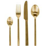 Kave Home Pribor 16 kom od nehrđajućeg čelika u zlatnoj boji Lite – | shoptok.hr